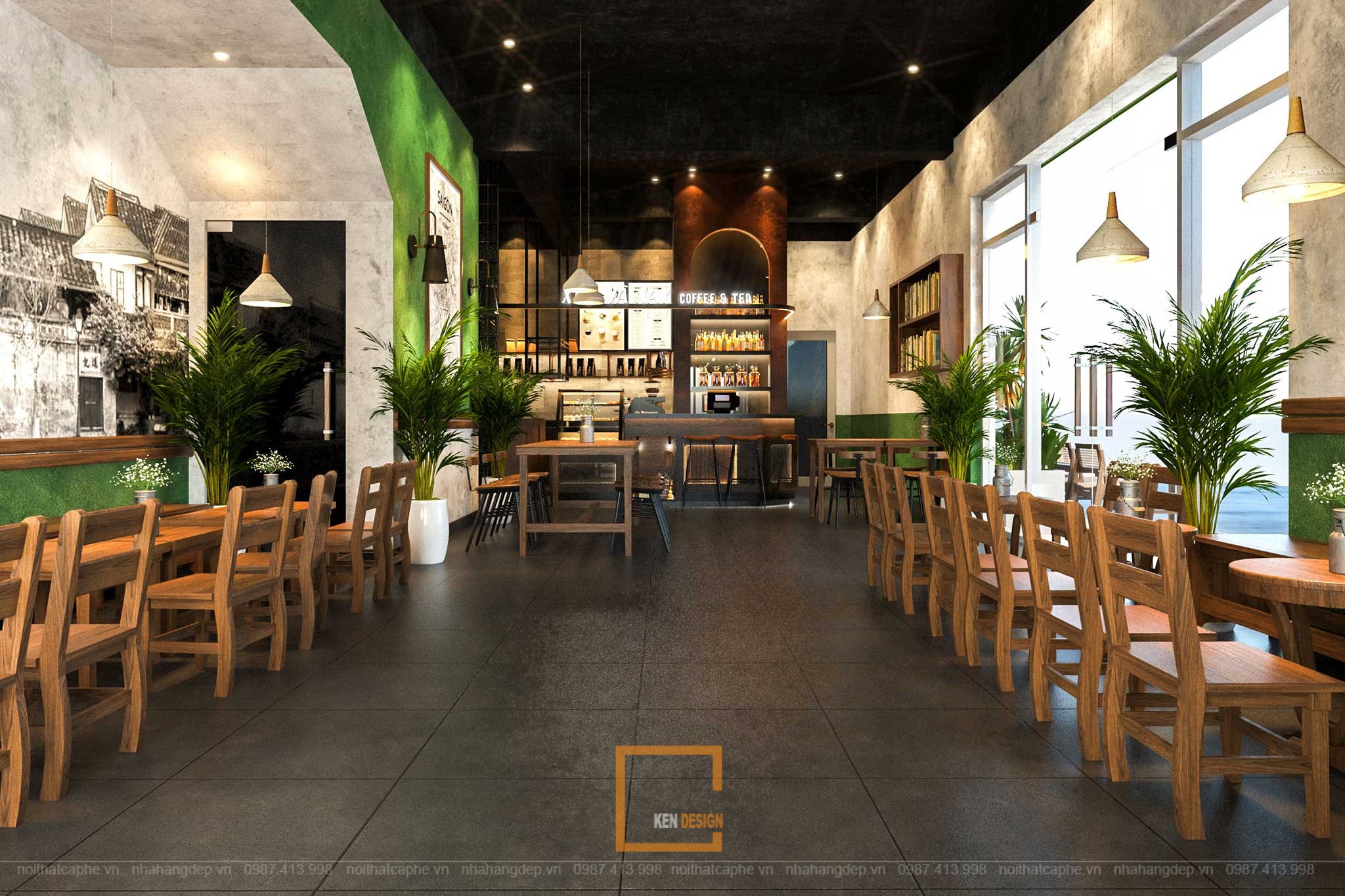 Thiết kế quán cafe bao cấp “Xưa và Nay”